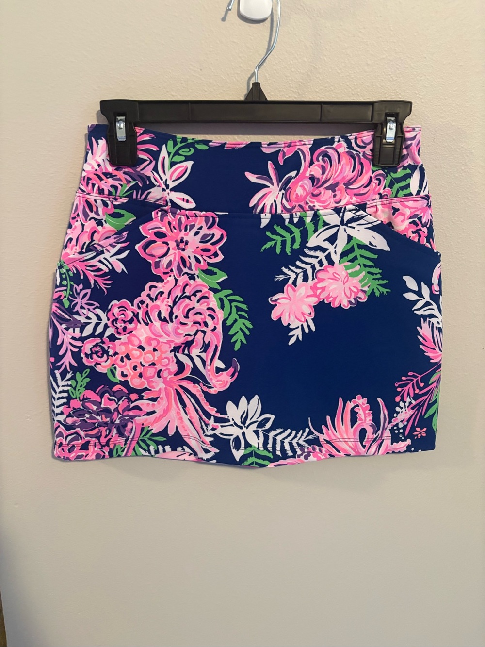 Lilly Pulitzer Monica golf skort in Oyster bay navy ruffle your feathers